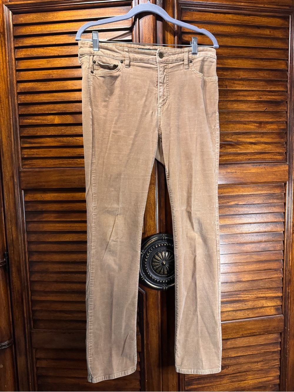 Lauren Ralph Lauren Straight-Leg Corduroy Pants Jeans in Light Camel